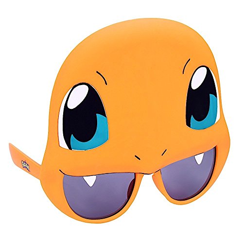 Sun-Staches Pokemon Official Charmander Sunglasses | Costume Accessory | UV400 | One Size Fits Most