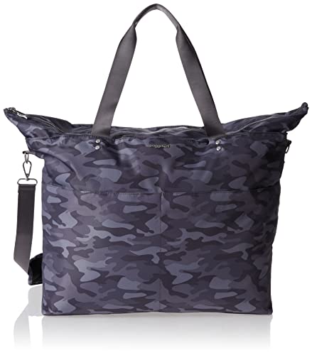 Baggallini womens Extra-large Extra Large Carryall Tote, Dark Grey Camo Print, Grey US