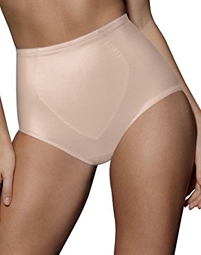 Bali womens Jacquard Mesh Tummy Panel Firm Control 2-pack Fajas Dfx710 shapewear briefs, Nude/Nude, 3X-Large US