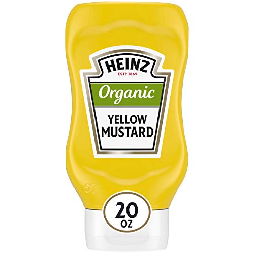 Heinz Organic Yellow Mustard (20 oz Bottles, Pack of 6)