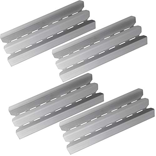Hongso 15.875 inches Stainless Steel Heat Plate Shield Tents Replacement for Gas Grills Models by Broil-Mate, Huntington, Rebel Grill Parts, Broil King, Sterling, Patriot, Baron and Others, 4-Pack