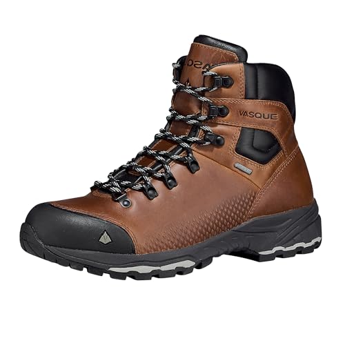 Vasque Womens St. Elias FG GTX Full-Grain Leather Gore-tex Waterproof Hiking Boot, Cognac, Size 8 M