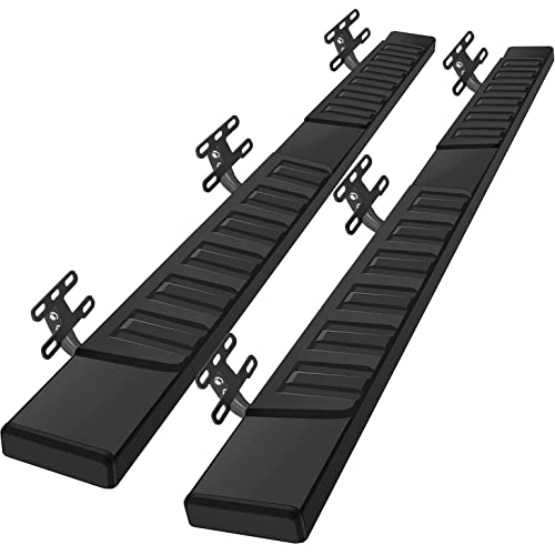 COMNOVA AUTOPART Running Boards for 2019-2024 Dodge Ram 1500 Crew Cab - Side Steps for Easy Access Nerf Bars, Ram Board, Powder Coated, 6 Inch Step.