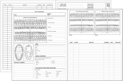 Doctor Stuff - Dentist Office Forms, Dental Medical History 4-Page Booklet Form, DF9444, 11' x 17' Folds to 8-1/2' x 11', 100/Package