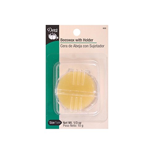 Dritz 622 Beeswax with Holder, Natural, 4.75 x 2.88 x 0.63