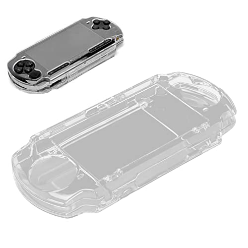 Protective Shell, for PSP 2000 3000 Game Console, Transparent Crystal Protective Cover Shell Skin, Full Housing Case with Movie Bracket, Shock/Scratch Resistant