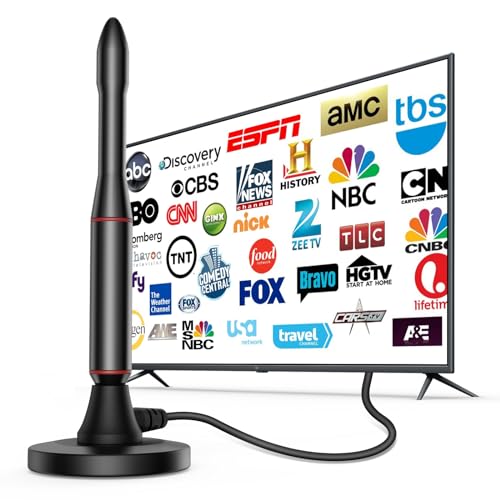 TV Antenna for Smart TV,Digital TV Antenna for Smart TV,HD Indoor TV Antenna, Antenna TV Digital HD Indoor,Television Antenna Perfect Long Range Reception for 4K 1080P Channels.