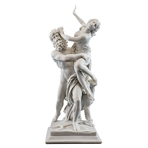 Top Collection 14-Inch Greek God Pluto and Proserpina Statue by Gian Lorenzo Bernini (1598-1680). Premium Cold Cast Marble. Museum-Grade Masterpiece Replica.
