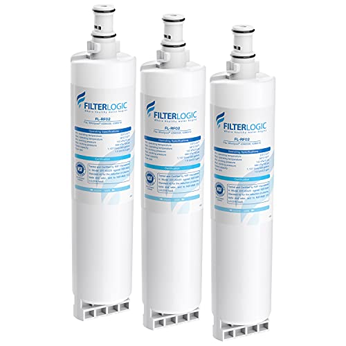 FilterLogic 4396508 Refrigerator Water Filter, Replacement for Whirlpool EDR5RXD1, EveryDrop Filter 5, PUR W10186668, NLC240V, 4396510, 4396508P, 4392857, WF-4396508, Pack of 3