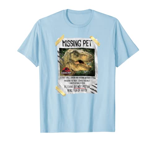 Jurassic Park Missing Pet T-Rex Poster Taped T-Shirt