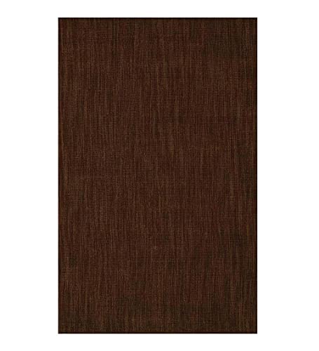 Plow & Hearth Dalton 2x3'6' Fireproof Hearth Rug | Chocolate | Wool Blend Fireplace Mat | Protect Home Décor Hardwood Floor and Carpet from Sparks and Embers Wood Stove