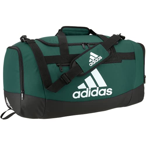 adidas Unisex Adult Defender 4 Medium Duffel Bag, Team Dark Green, One Size