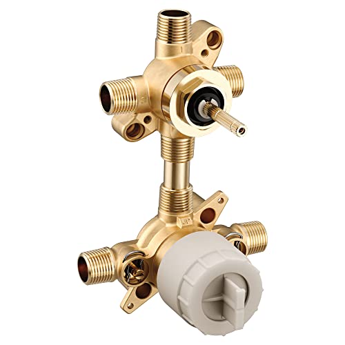 Moen M-CORE Shower Mixing Valve with 2 or 3 Function Integrated Transfer Valve with CC/IPS Connections and Stops, U232CIS