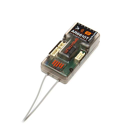 Spektrum AR6610T DSMX 6-Channel Telemetry Receiver, SPMAR6610T Small