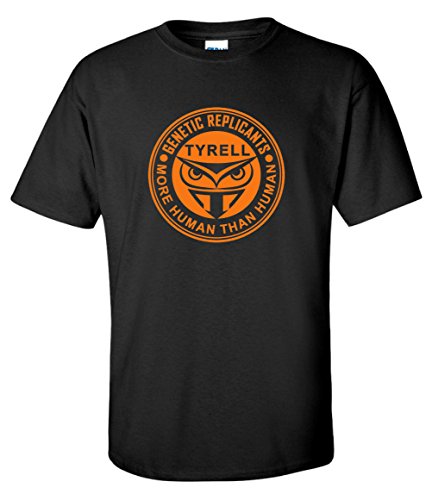Tyrell Genetic Replicants 80s Sci-fi Movie Black T-Shirt (Large)