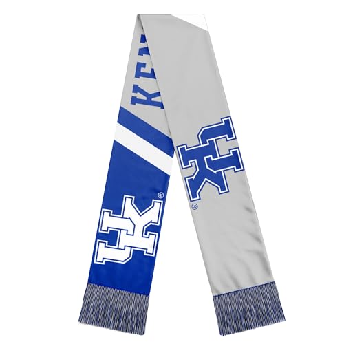 FOCO NCAA Unisex-Adult Official Team Graphic Reversible Printed Scarf (Kentucky Wildcats)