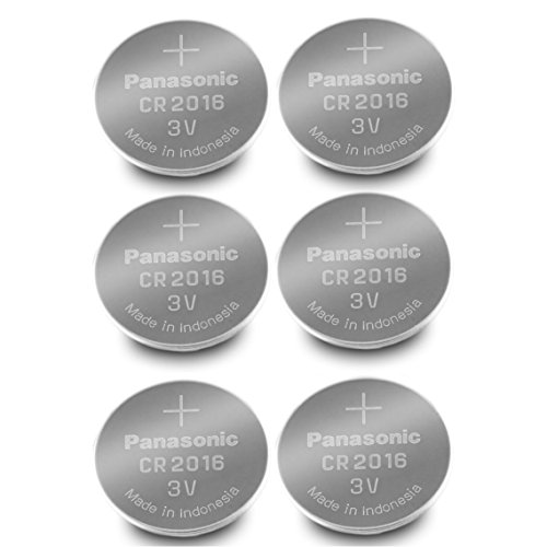 Panasonic CR2016-6 CR2016 3V Lithium Coin Battery (Pack of 6)