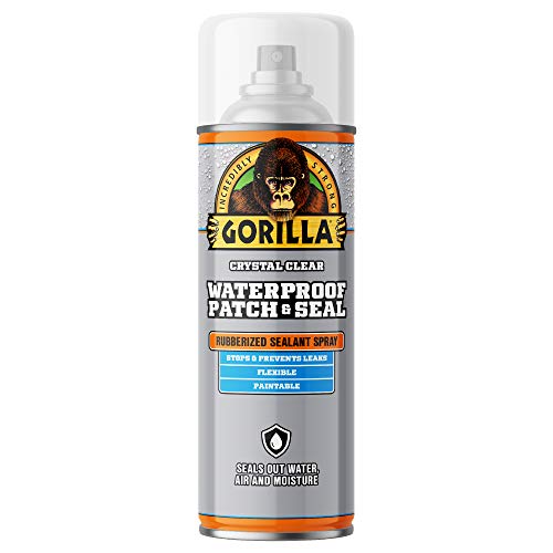 Gorilla Waterproof Patch & Seal Rubberized Sealant Spray; Crystal Clear; 14oz (Pack of 1)