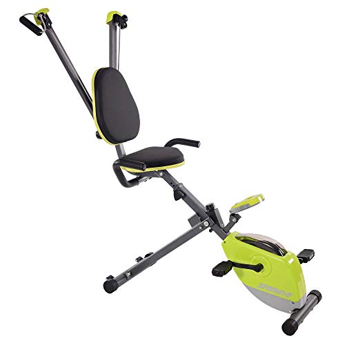 Stamina Wonder Exercise Bike | Build Upper and Lower Body Strength on One Machine | Includes Two Online Workout Videos, Chartreuse and Gray