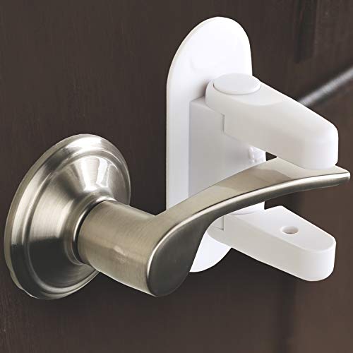Door Lever Lock (2 Pack) Child Proof Doors & Handles, Adhesives - Child Safety by Tuut