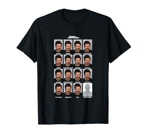 Parks & Recreation Many Faces of Ron T-Shirt