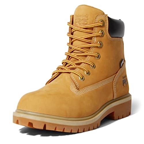 Timberland PRO Women's Direct Attach 6 Inch Steel Safety Toe Insulated Waterproof Industrial Work Boot, Wheat, 8