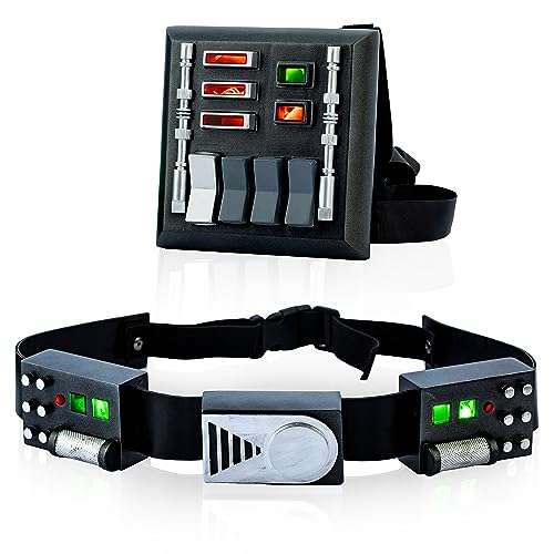 Vader Chest Plate Box and Belt Buckle with Lights Costume Props for Men, 3D Model New Version