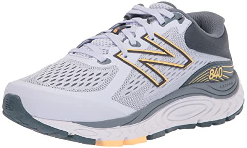 New Balance womens 840 V5 Running Shoe, Silent Grey/Light Mango, 9.5 US