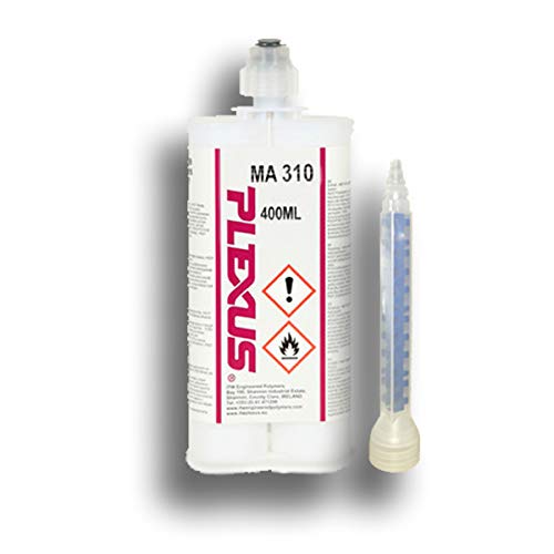 Plexus MA310 Off-White Two-Part Base & Accelerator (B/A) Methacrylate Adhesive - 400 ml Cartridge - PLEXUS 31000 [PRICE is per CARTRIDGE]