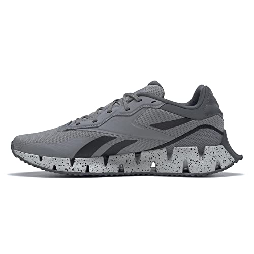 Reebok Unisex Zig Dynamica 4.0 Sneaker, Pure Grey/Black, 12 US Men