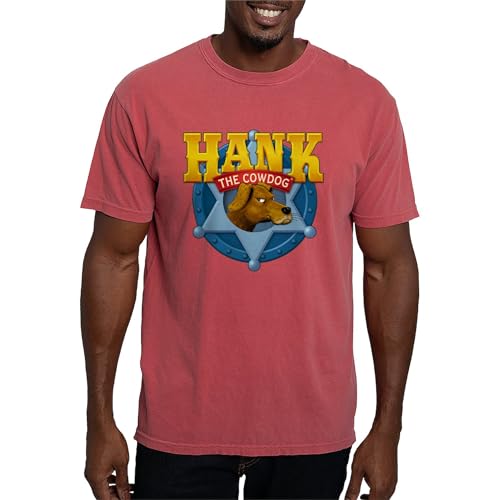 CafePress Official Hank Logo T Shirt Mens Comfort Colors Shirt Crimson Red