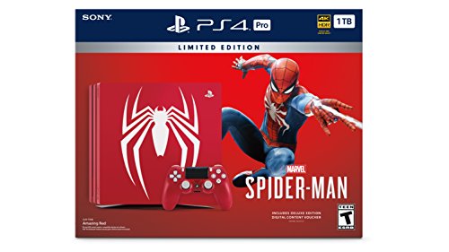 PlayStation 4 Pro 1TB Limited Edition Console - Marvel's Spider-Man Bundle [Discontinued]