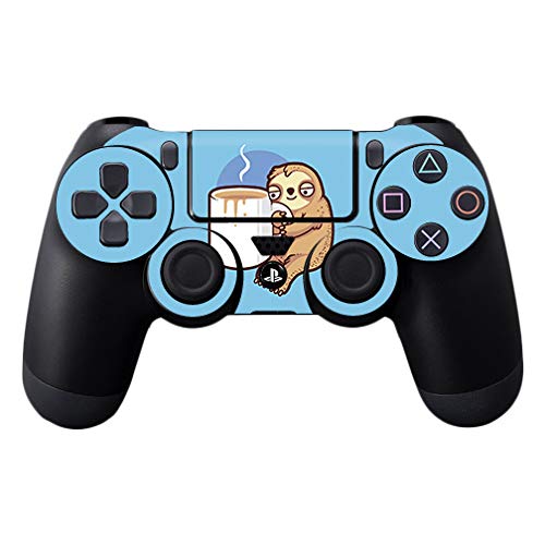 MightySkins Skin Compatible with Sony PS4 Controller - Good Morning Sloth | Protective, Durable, and Unique Vinyl Decal wrap Cover | Easy to Apply, Remove, and Change Styles | Made in The USA