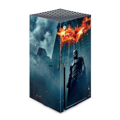 Head Case Designs Officially Licensed The Dark Knight Batman Poster Key Art Vinyl Sticker Gaming Skin Decal Cover Compatible with Xbox Series X Console