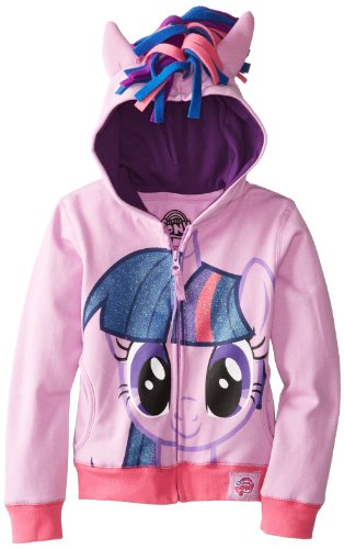 My Little Pony Girls' Twilight Sparkle Cosplay Hoodie, Twilight Sparkle, 5-6