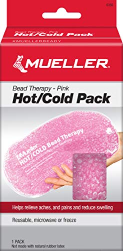 MUELLER Sports Medicine Beaded Reusable Cold/Hot Pack, Ideal for Treatment of Minor scrapes, Bruises, Aches, Sprains and Headaches, Heat/Cold Compression Therapy, 10.4'x5'