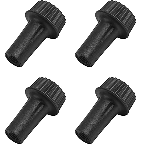 DiCUNO Light Lamp Turn On/Off Switch Knobs Replacement, Black, Standard Size, 4 Packs