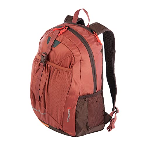 Eddie Bauer Stowaway Packable Backpack 30L w/ 2 Mesh Side Pockets and Water Resistant, Maroon, One Size