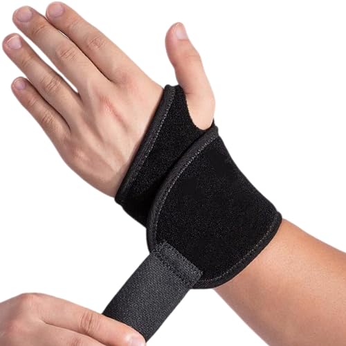 Imentha 2 Pack Wrist Braces - Wrist Wraps for Carpal Tunnel, Arthritis, and Tendinitis Pain Relief - Fits Both Right and Left Hands - Compression and Support for Fitness Enthusiasts