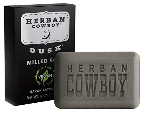 Herban Cowboy Milled Bar Soap Men's Soap, Dusk (5 Ounce (Pack of 6))