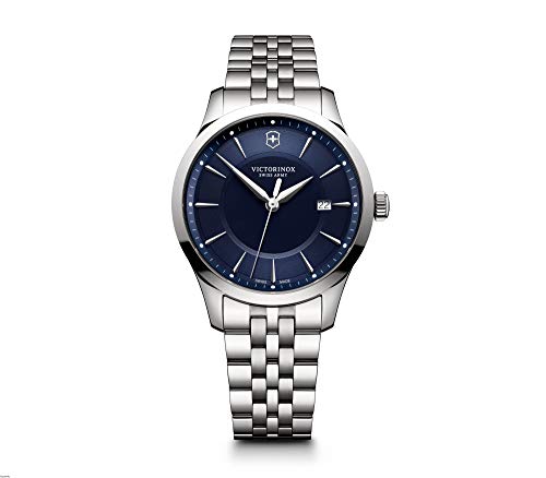 Victorinox Swiss Army Wristwatch Alliance, Blue (SS Bracelet), Watch Simple Design, Date Display, Swiss Made