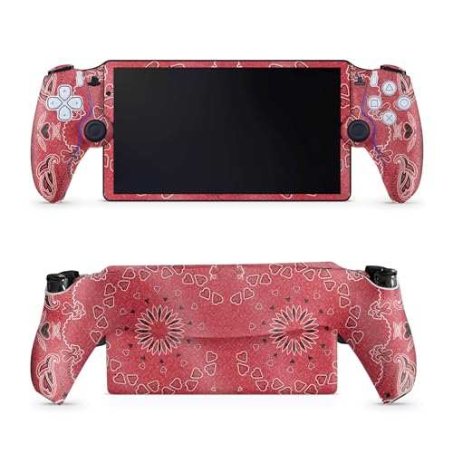 Glossy Glitter Gaming Skin Compatible with PS5 Portal Remote Player - Bandana - Premium 3M Vinyl Protective Wrap Decal Cover - Easy to Apply | Crafted in The USA by MightySkins