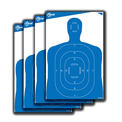 Allen Company 4-Pack EZ-Aim Silhouette Targets for Shooting - Human Body Paper Practice Targets - Gun Range Accessories - 23' x 35'