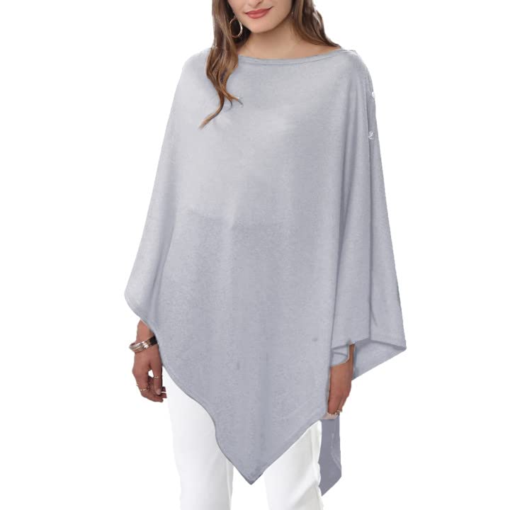 MissShorthair Women's Lightweight Knitted Poncho Cape Shawl Versatile Fall winter Poncho Wraps…