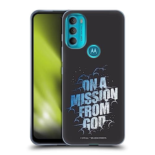 Head Case Designs Officially Licensed The Blues Brothers On A Mission from God Graphics Soft Gel Case Compatible with Motorola Moto G71 5G