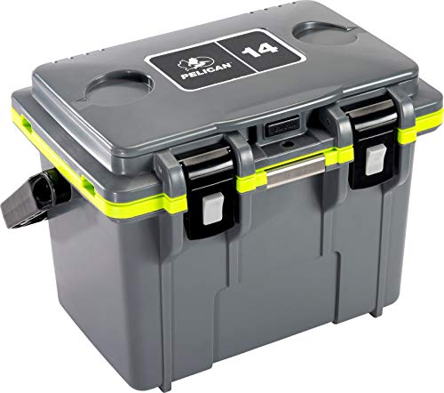 Pelican 14 Quart Personal Lunch Box Cooler (Dark Gray/Green)