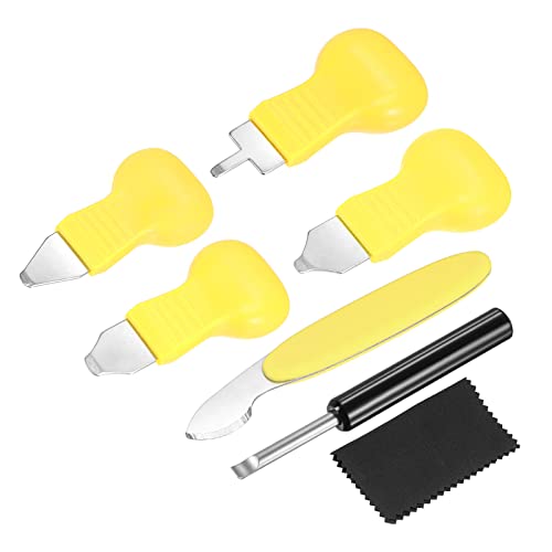 HARFINGTON Watch Back Cover Opener Set, Case Remover Tool, 4 Case Pry, Case Knife and Pry Bar for Watch Repair