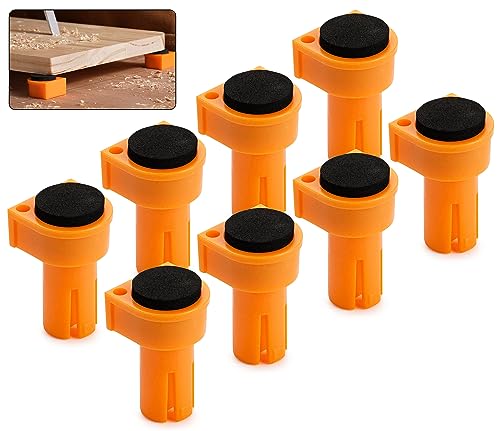 DAYDOOR Bench Dog Clamp, Non Marring Durable Nylon Bench Dogs with Grommet, Bench Brake Inserts Fit Standard 3/4 Inch Dog Holes Woodworking Accessories(19mm)