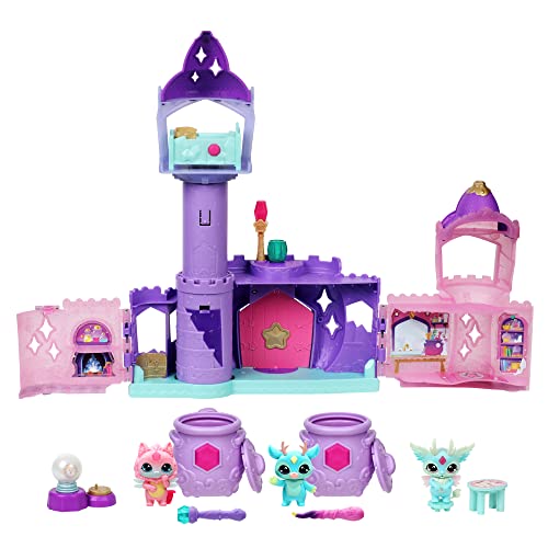 Magic Mixies Mixlings Magic Castle Super Pack, Expanding Playset with Magic Wand That Reveals 5 Magic Moments and 2 Collector's Cauldrons, for Kids Aged 5 and Up, Amazon Exclusive