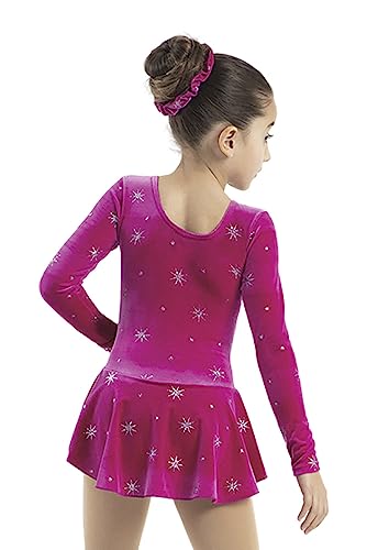 Mondor Born to Skate Glitter Figure Skating Dress 2723 - North Star (Size 4-6) Pink